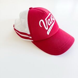 Vans Pink and White Trucker Hat